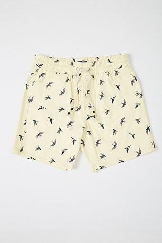 Forever21 Raw Yarn Industries Bird Print Shorts