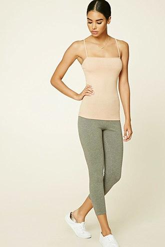 Forever21 Plus Women's  Ribbed Knit Cami Top
