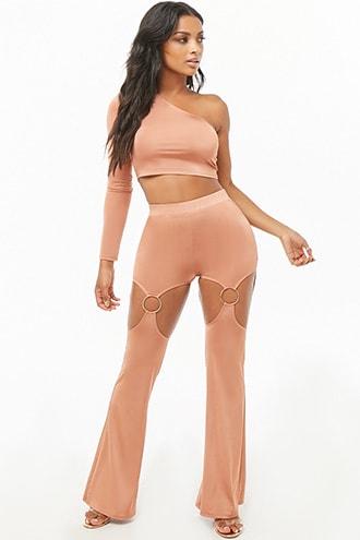 Forever21 Cutout Flared Pants