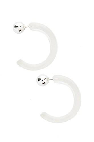 Forever21 Lucite Half-hoop Ear Jackets