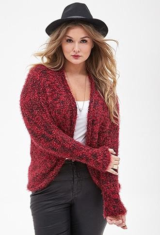 Forever21 Plus Size Fuzzy Knit Cardigan