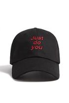 Forever21 Just Do You Embroidered Dad Cap