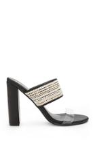 Forever21 Braided Clear-strap High Heels