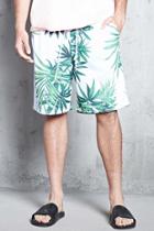 Forever21 Palm Tree Print Shorts