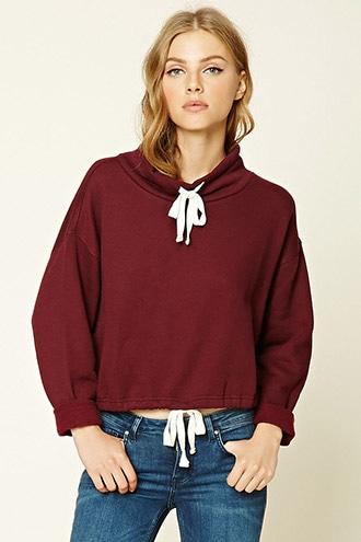 Forever21 Women's  Cowl Neck Pullover