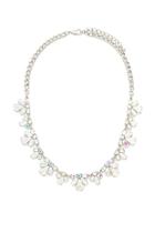 Forever21 Silver Iridescent Statement Necklace
