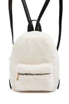 Forever21 Faux Shearling & Faux Leather Backpack