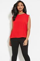 Forever21 Plus Women's  Plus Size Semi-sheer Top