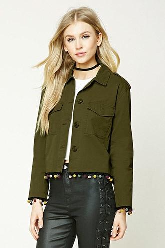 Forever21 Cropped Utility Jacket