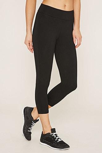 Forever21 Active Fold-over Capri Leggings