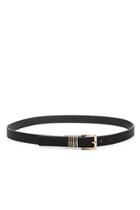Forever21 Black Multi-ring Faux Leather Belt