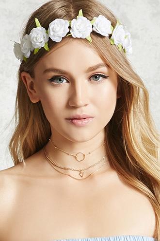 Forever21 Braided Self-tie Flower Crown