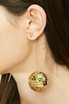 Forever21 Sequined Ball Drop Earrings