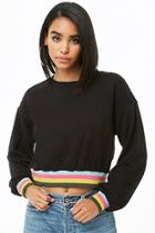 Forever21 French Terry Multistriped-trim Sweater