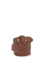 Forever21 Faux Leather Half-circle Buckle Belt
