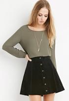 Forever21 Cutout-back Blouse