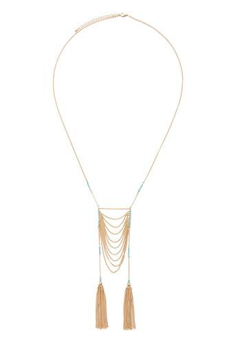 Forever21 Tasseled Chain Necklace