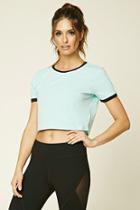 Forever21 Women's  Active Jersey Knit Crop Top