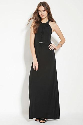 Love21 Women's  Contemporary Halter Maxi Dress