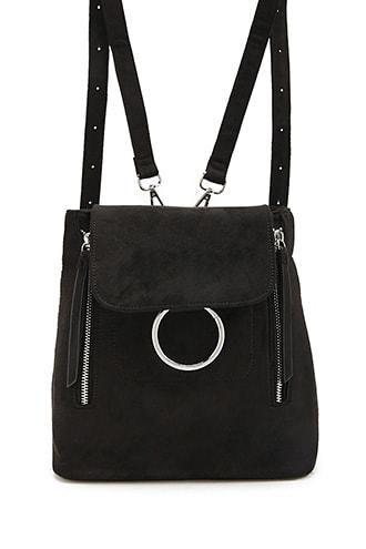 Forever21 Faux Suede Mini Backpack