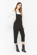Forever21 Woven Cropped Overalls