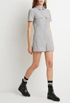 Forever21 Buttoned Collar Romper