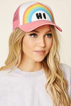 Forever21 Hi Rainbow Graphic Trucker Hat