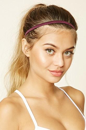 Forever21 Black & White Elastic Headband Set