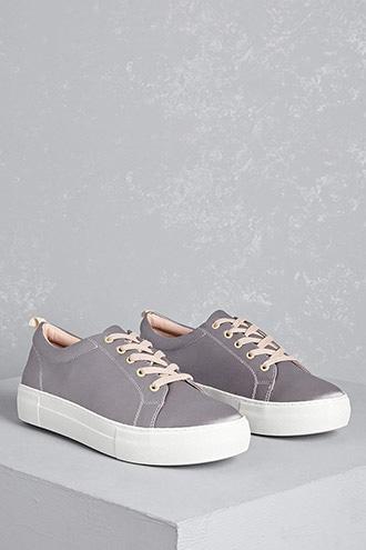 Forever21 J Slides Satin Sneakers