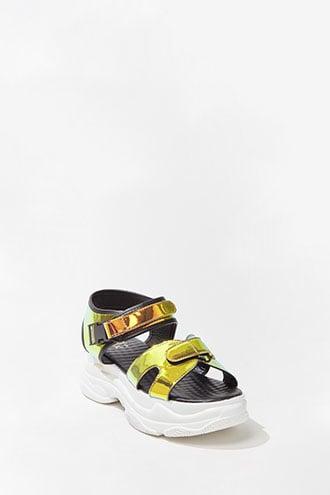 Forever21 Iridescent Platform Sandals