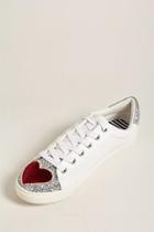 Forever21 Betsey Johnson Glitter Faux Leather Sneakers
