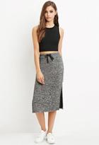 Forever21 Marled Side-slit Skirt