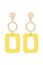 Forever21 Cutout Square Drop Earrings