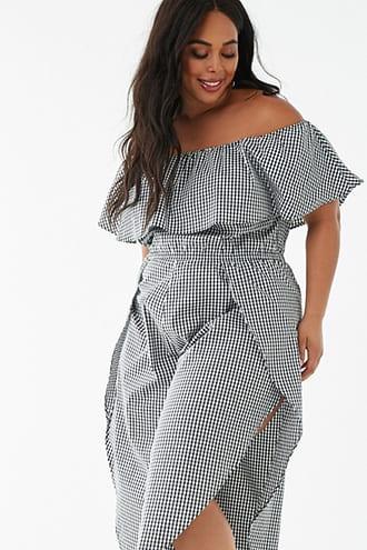 Forever21 Plus Size Gingham Print Jumpsuit