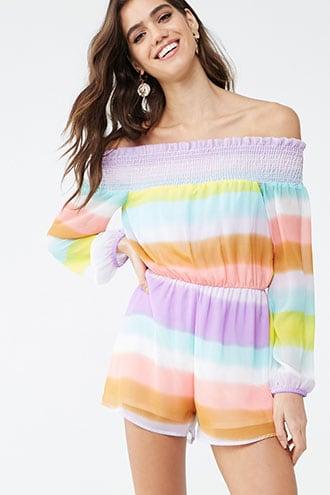 Forever21 Gradient Colorblock Romper