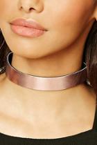 Forever21 Rose Gold Faux Leather Choker