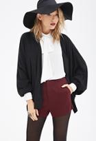 Forever21 Contemporary Ruched Open-front Cardigan
