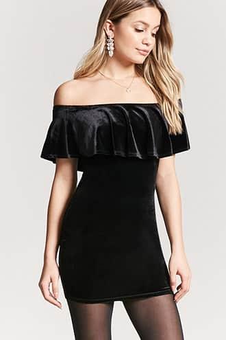 Forever21 Bodycon Flounce Dress