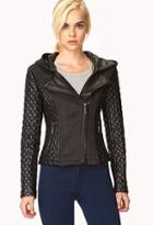 Forever21 Tres Chic Quilted Faux Leather Jacket