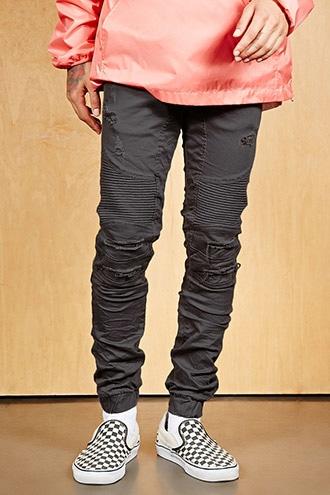 Forever21 Project X Paris Denim Moto Joggers