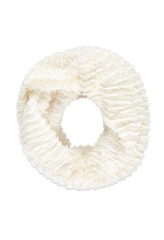 Forever21 Faux Fur Infinity Scarf (cream)