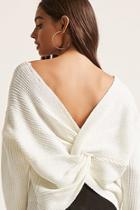 Forever21 Twist Back Sweater-knit Top