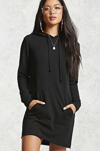 Forever21 Raw-cut French Terry Mini Dress