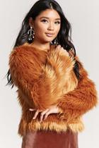 Forever21 Faux Fur Open-front Jacket