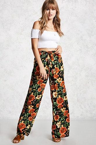 Forever21 Contemporary Floral Pants