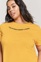 Forever21 Plus Size I Am Everything Graphic Tee