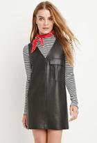 Forever21 V-cut Faux Leather Dress
