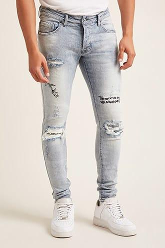 Forever21 Victorious Embroidered Jeans