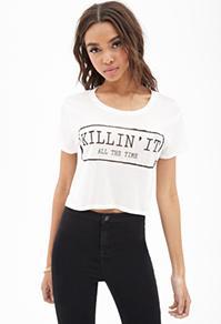 Forever21 Killin' It Crop Top