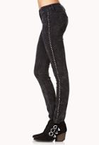 Forever21 Grunge Life Spiked Skinny Jeans